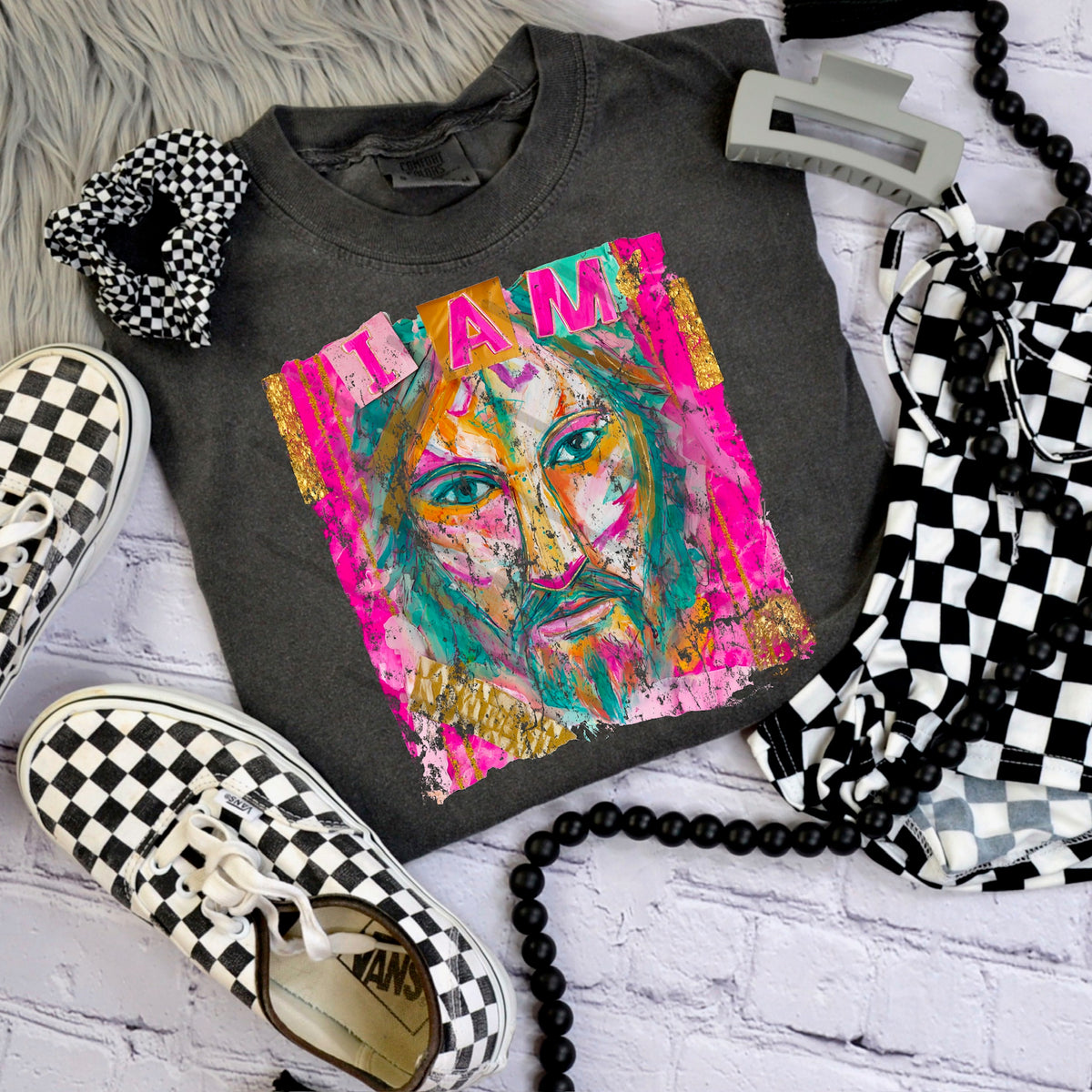 I Am Jesus DISTRESSED (saved) 110448 DTF transfer