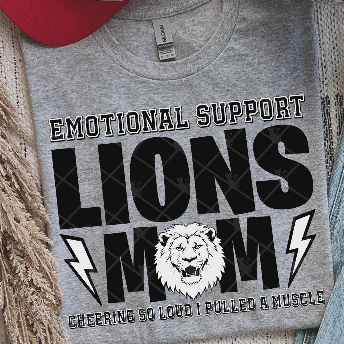Emotional support Lions mom (Ttd) DTF Transfer