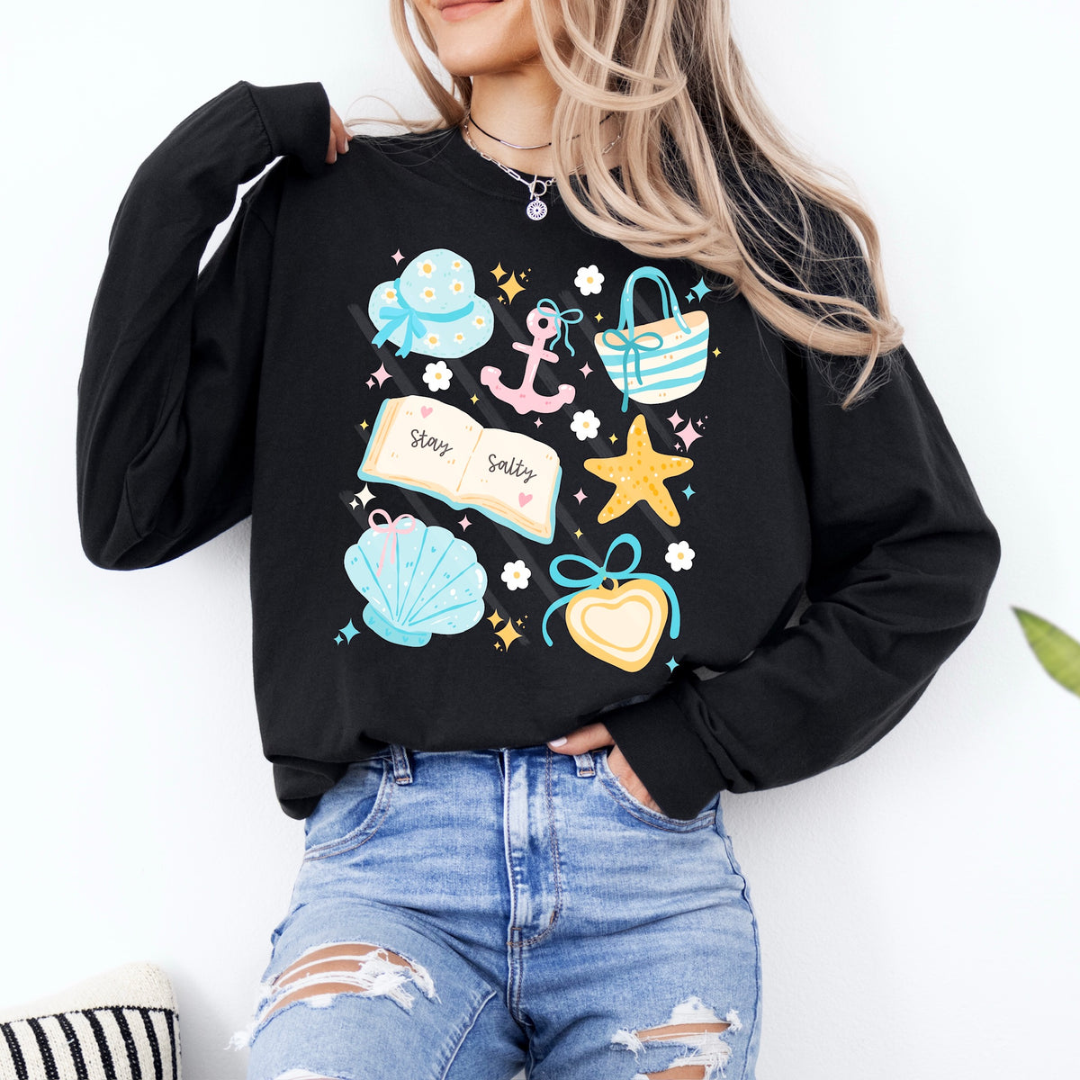 Stay Salty Beach Collage 113838 DTF transfer