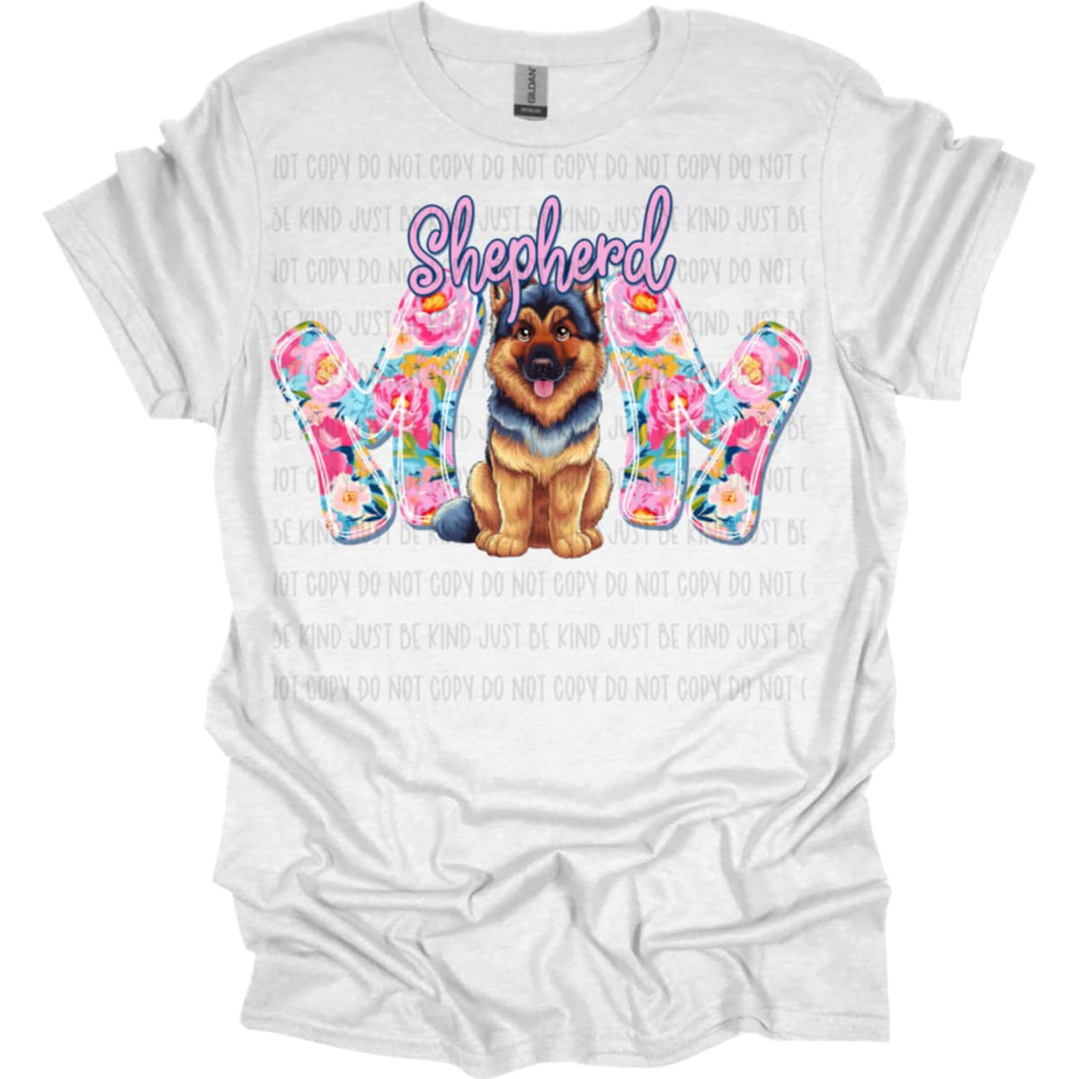 Shepherd mom spring florals (SSD) 92489 DTF transfer