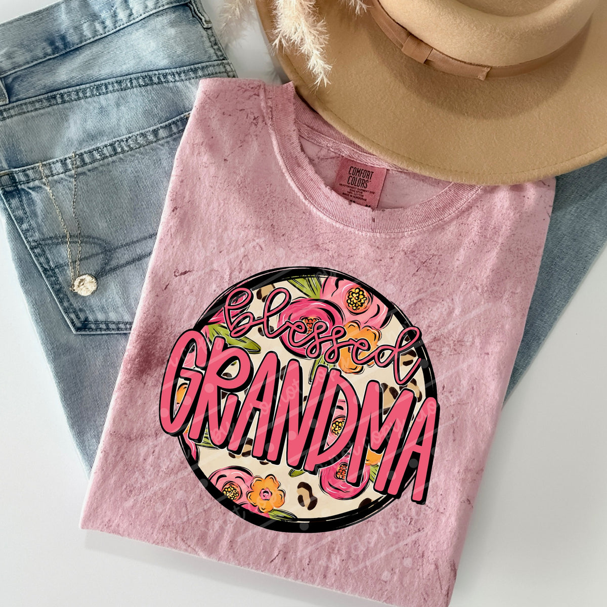 Blessed Grandma circle (OHDD) DTF Transfer