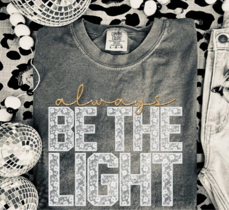 Always be the light white lace 92772 DTF transfer