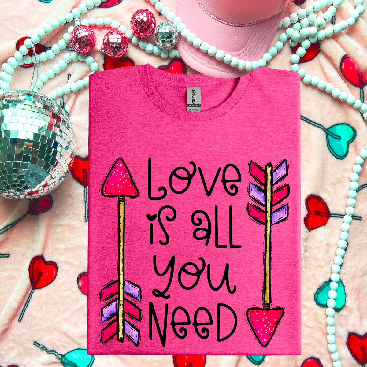 All you need is love 103753 DTF transfer