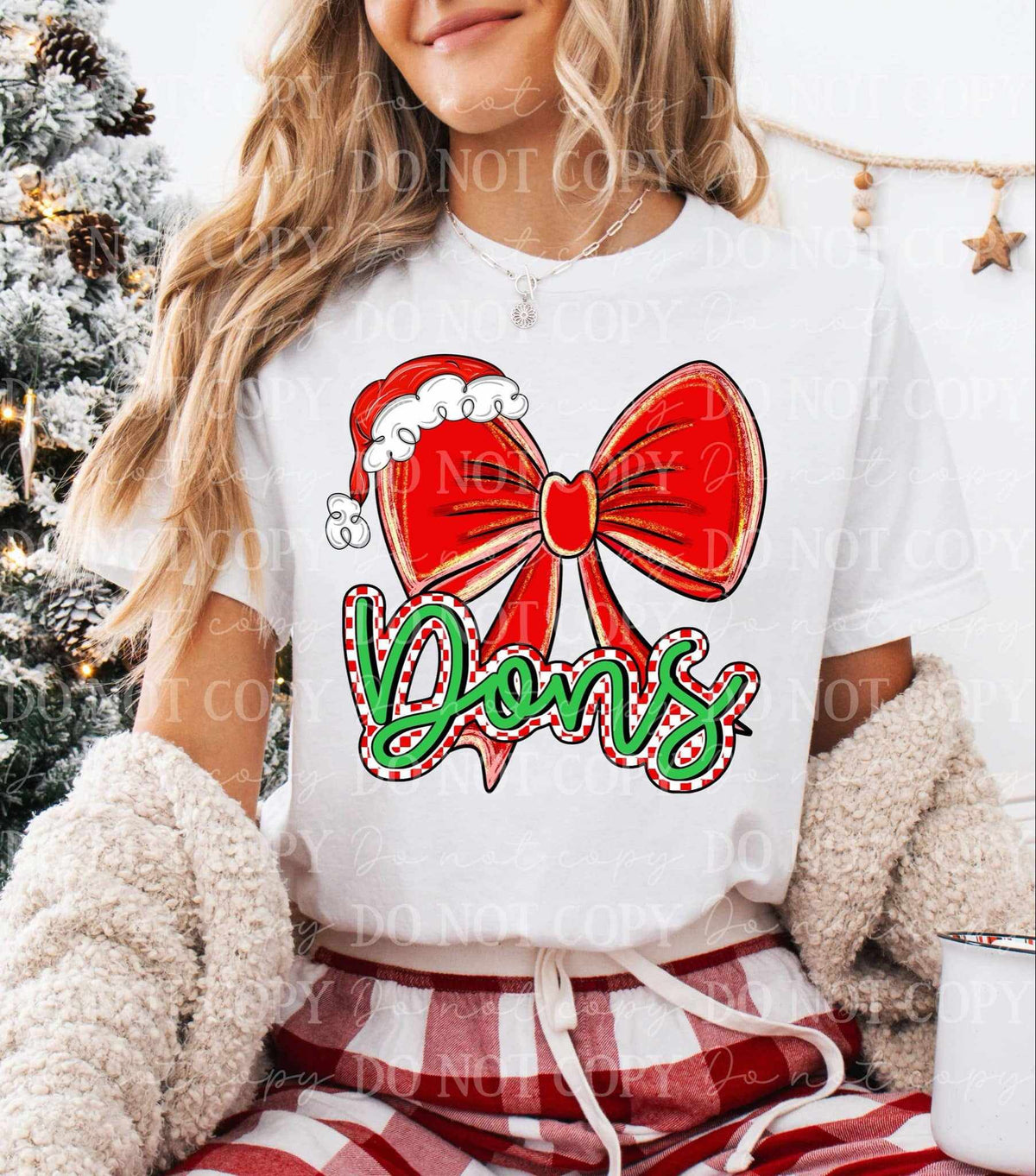 Dons Christmas bow (C’s) 65946 DTF transfer