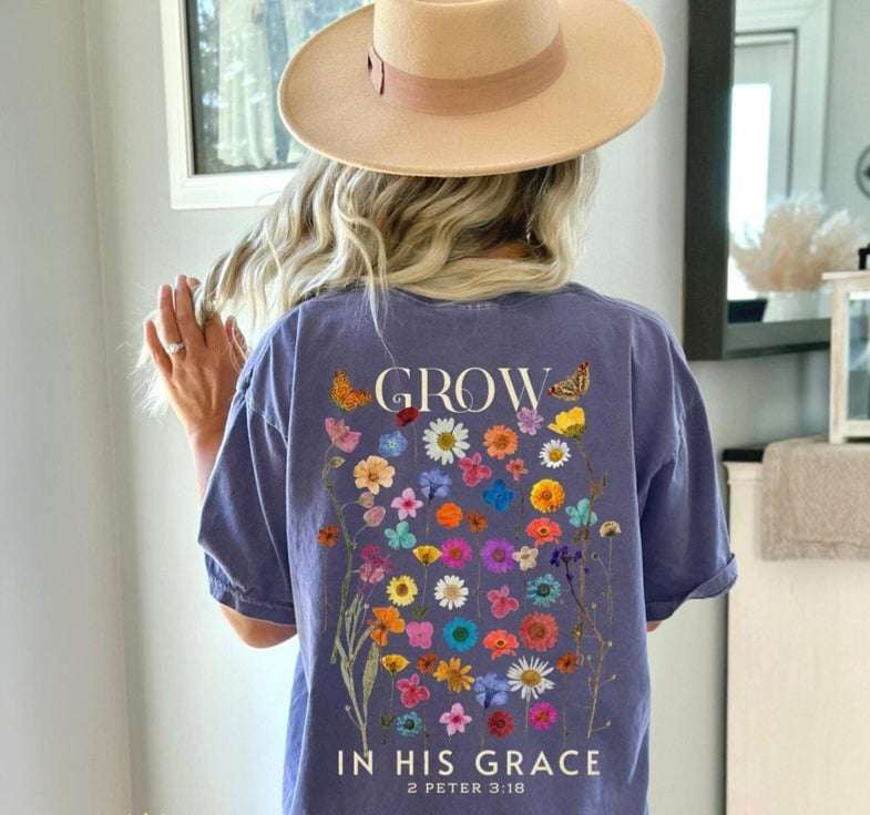 Grow in his grace pocket 65226 DTF transfer