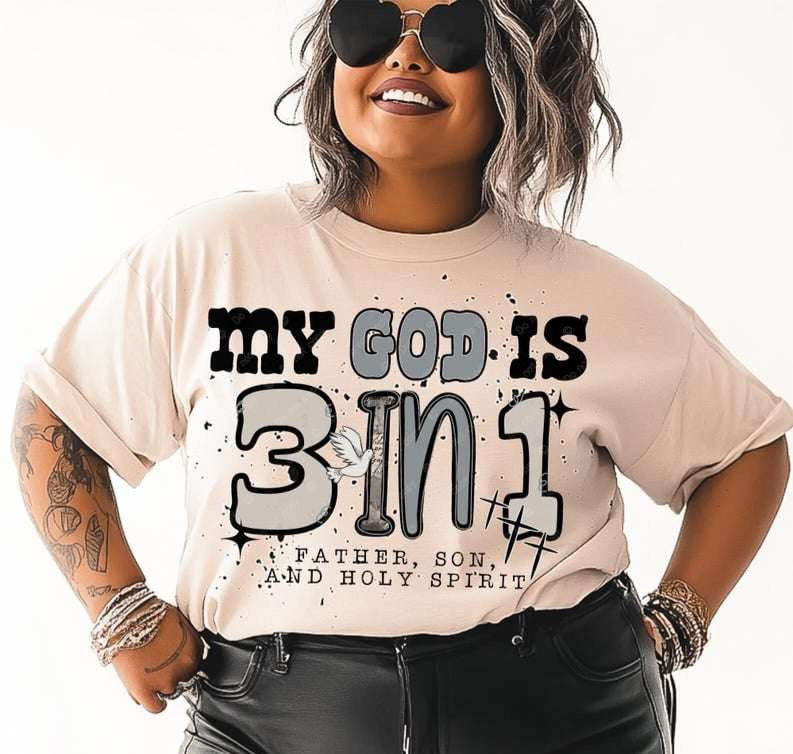 My god is 3 in 1 73257 DTF transfer