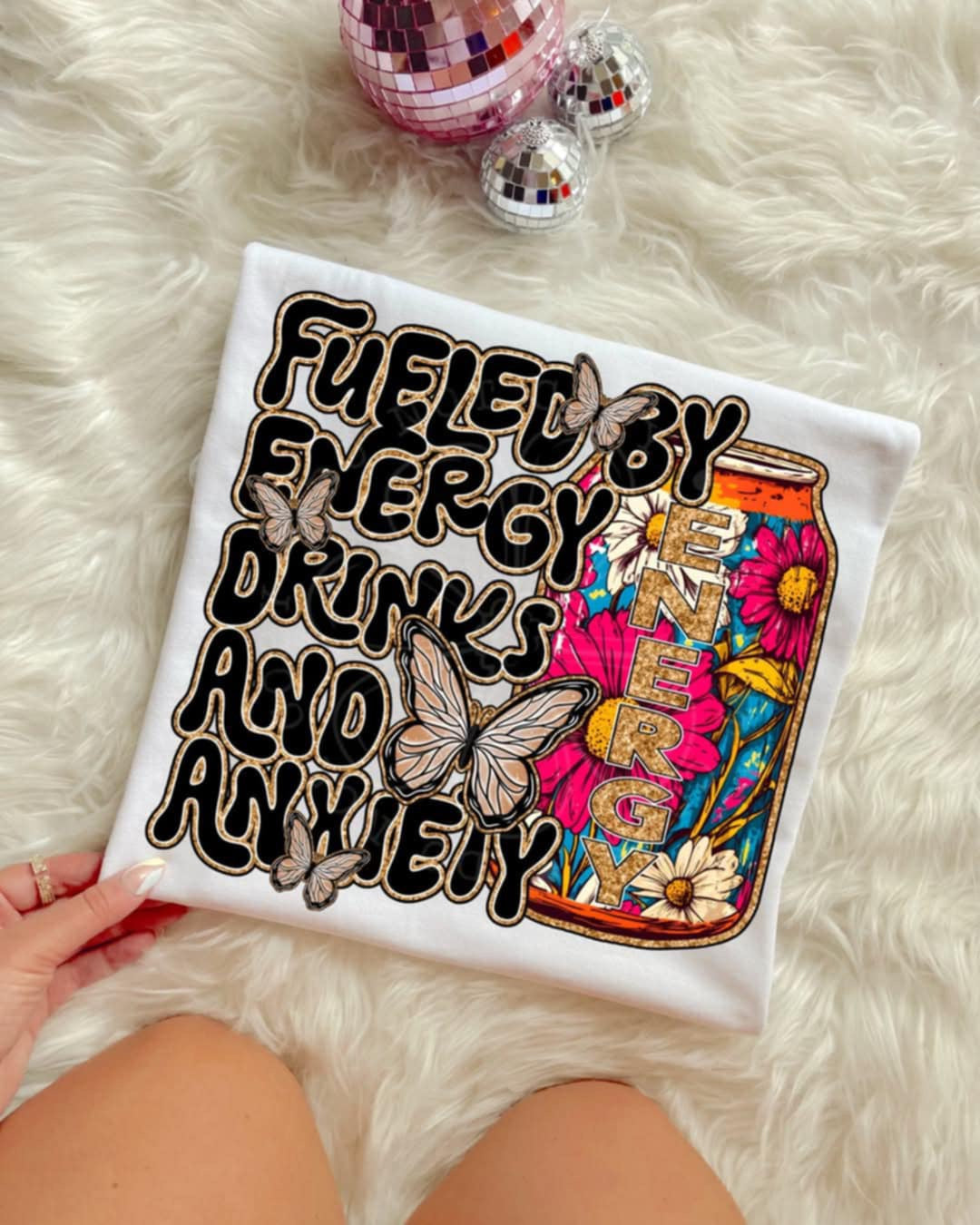 Fueled by energy drinks and anxiety (Unhinged) 99552 DTF transfer