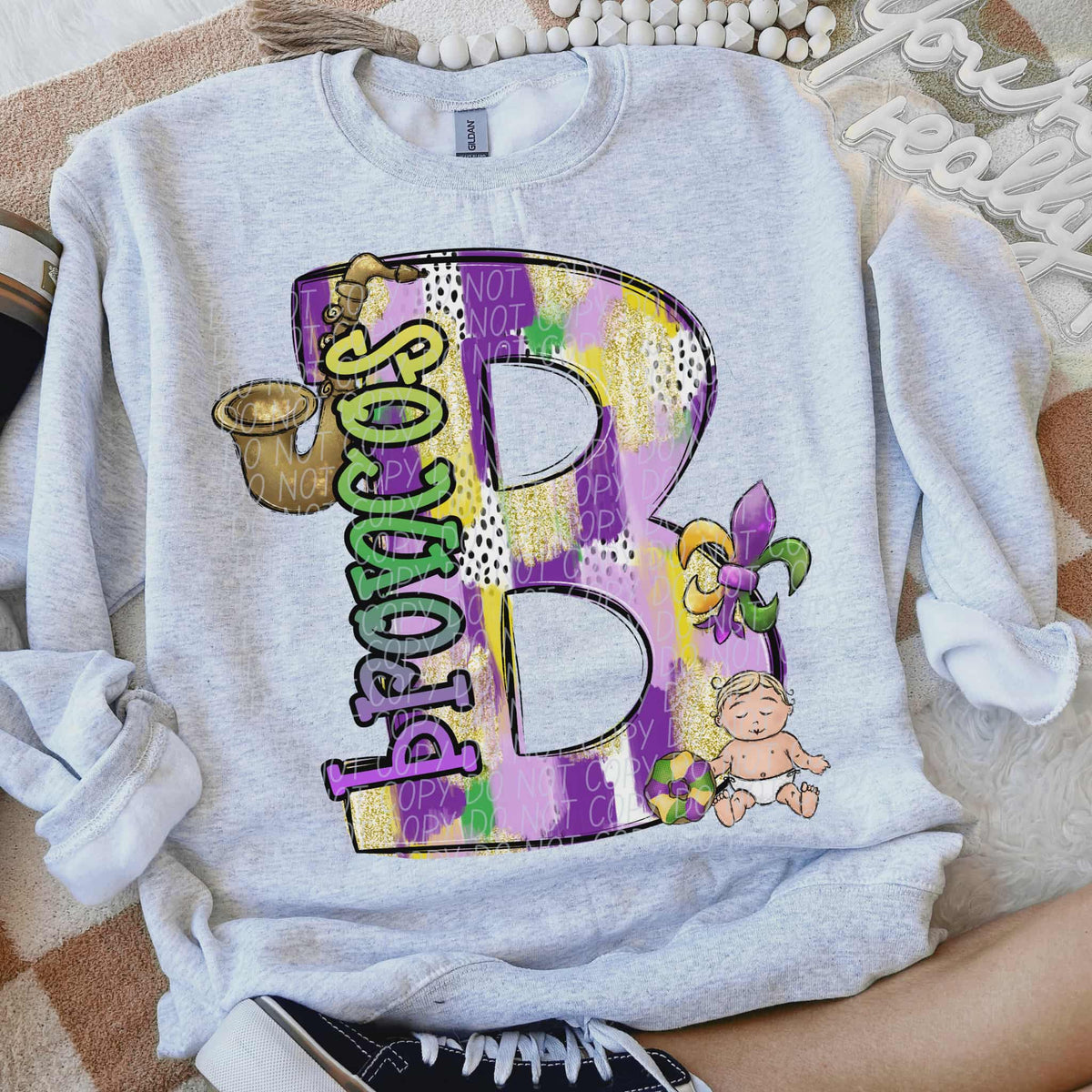 Broncos Mardi Gras (city) DTF Transfer