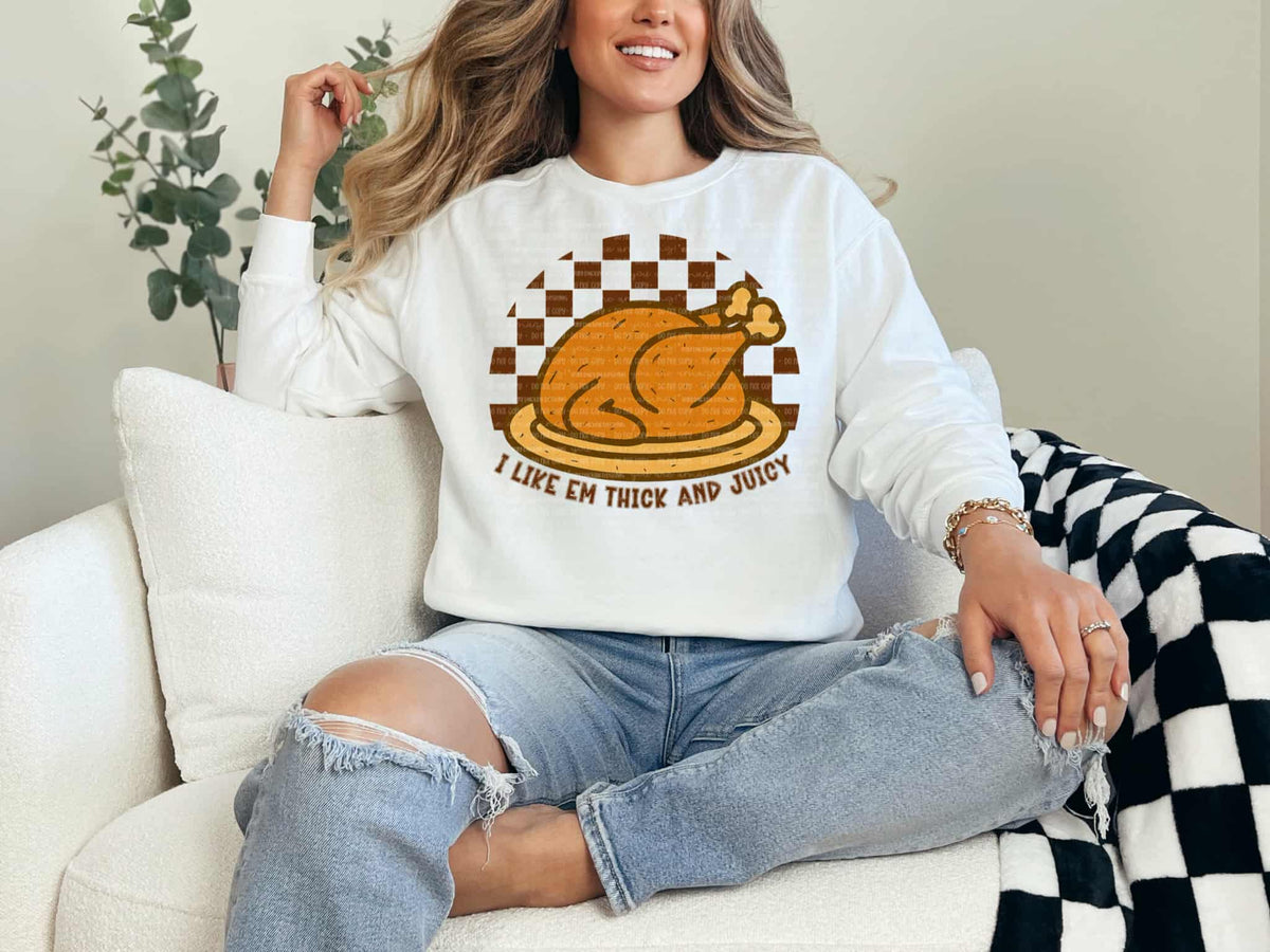 Thick and Juicy turkey (UD) DTF transfer