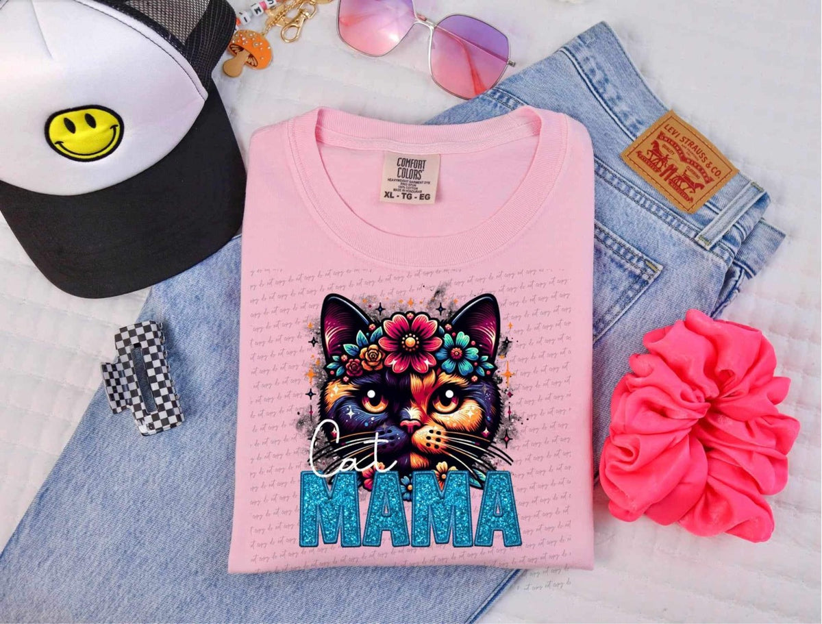 Tortie Cat Mama 13874 DTF transfer