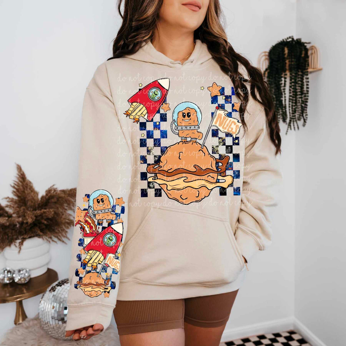 Astronaut nuggets FRONT ONLY (MMD) 52668 DTF transfer