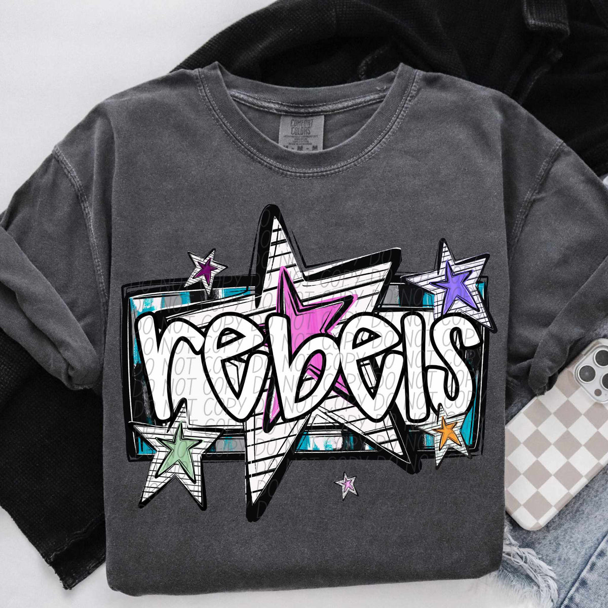 Rebels stars (CITY) 84898 DTF transfer