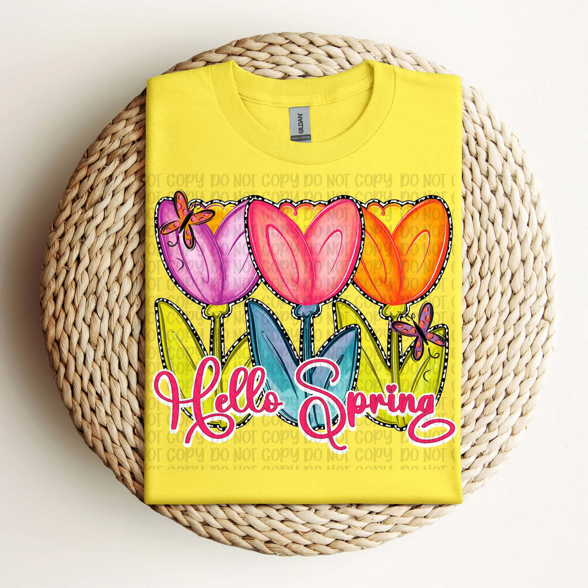 Hello spring tulips (VP) DTF Transfer