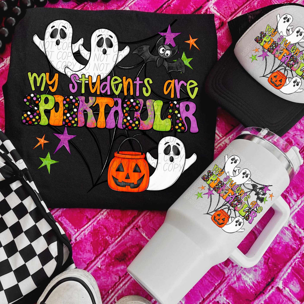 My students are Spooktacular (city) DTF transfer