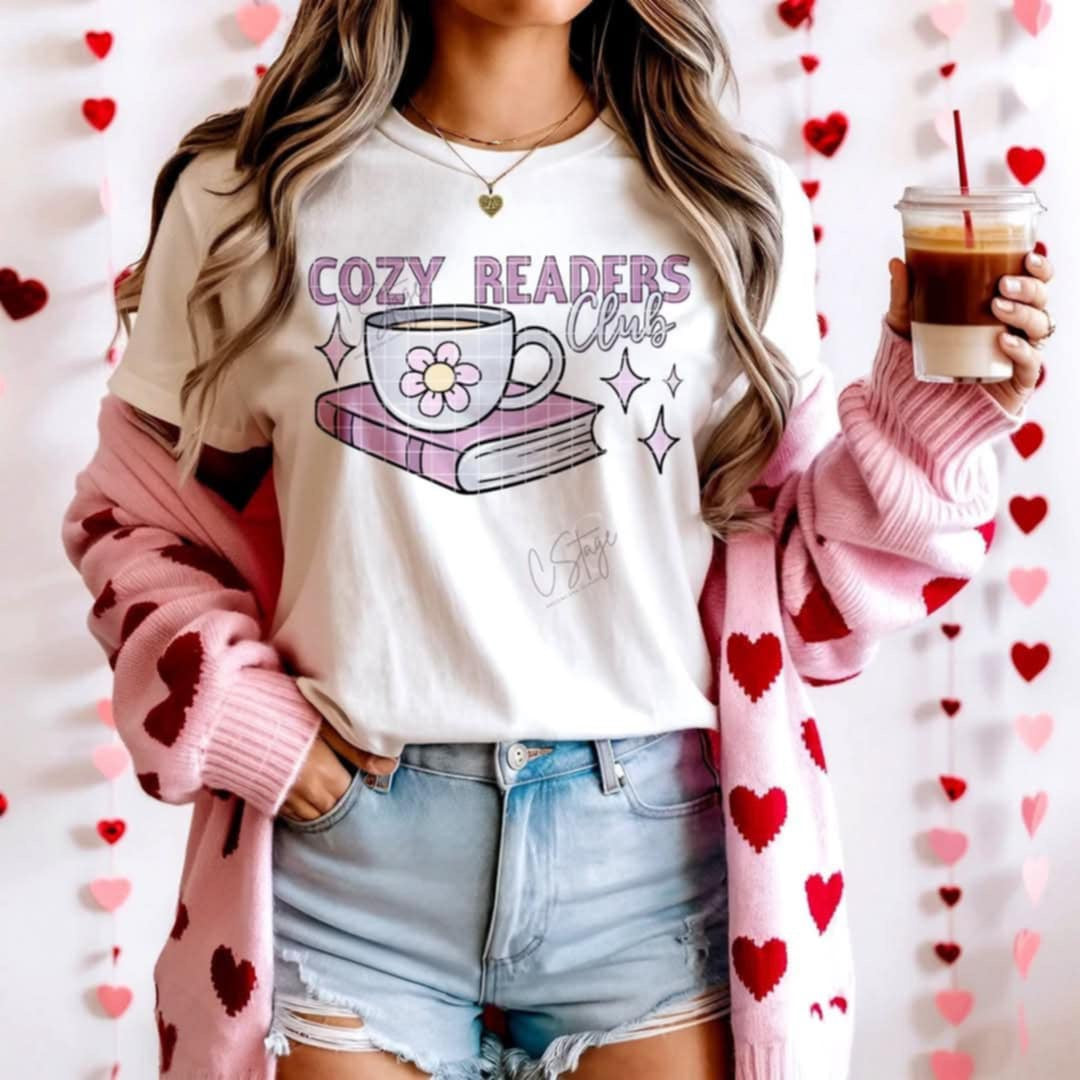 Cozy readers club (Cstage) 97790 DTF transfer