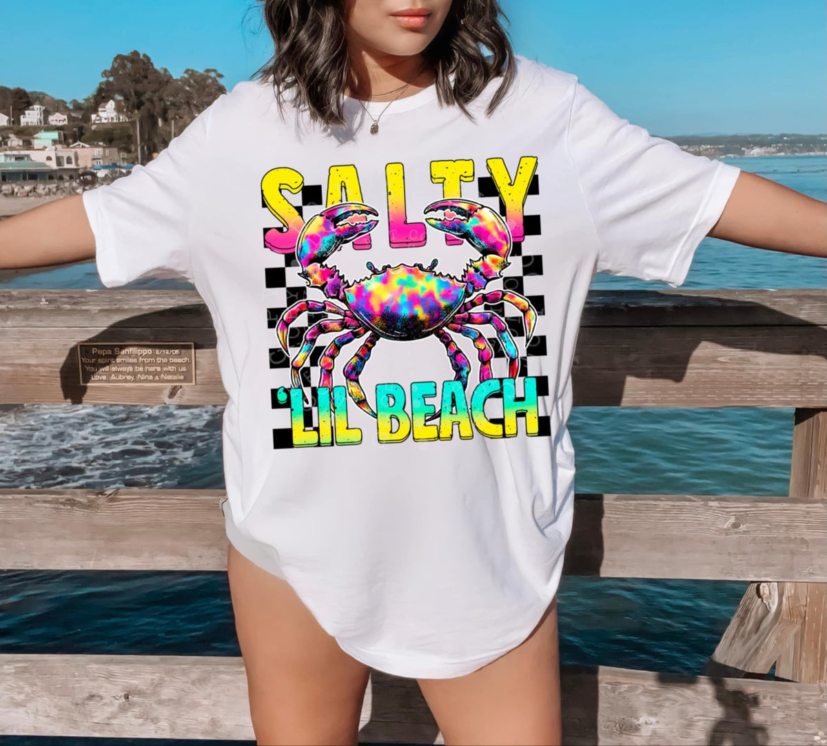 Salty lil beach crab (C’s) 97834 DTF transfer