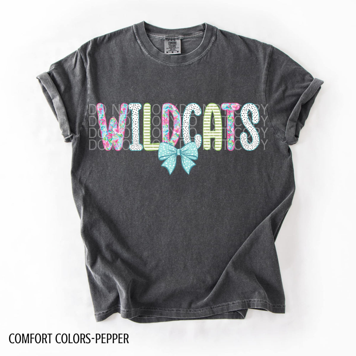 Wildcats blue bow (CSG) 92425 DTF transfer