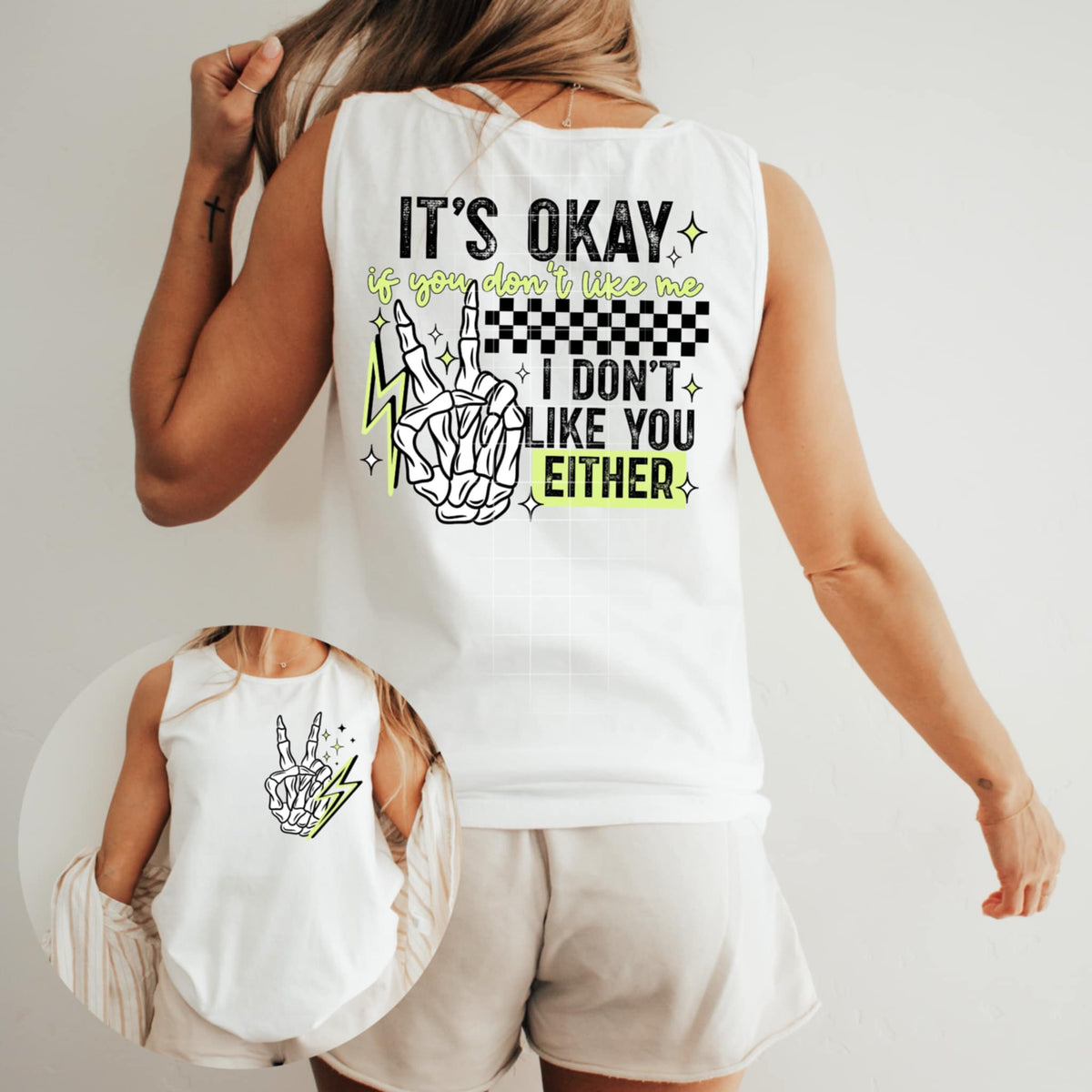 It’s okay if you don’t like me YELLOW BACK (CSC) 95696 DTF transfer