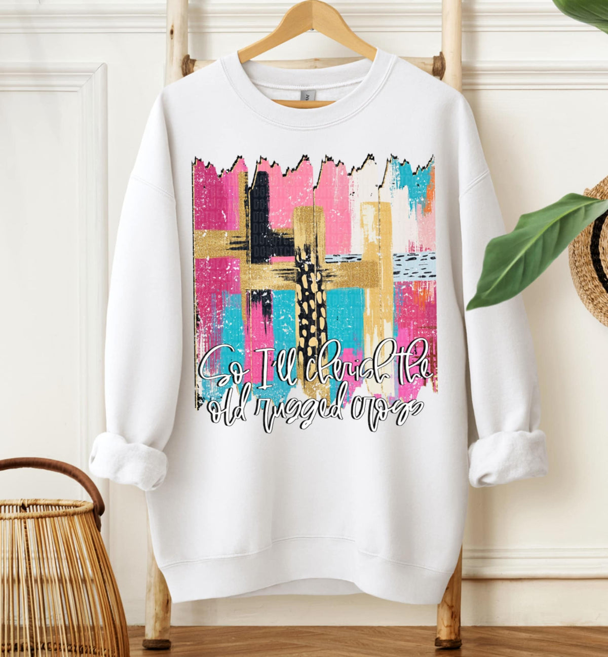 So ill Cherish The Cross Brushstrokes SDD DTF transfer