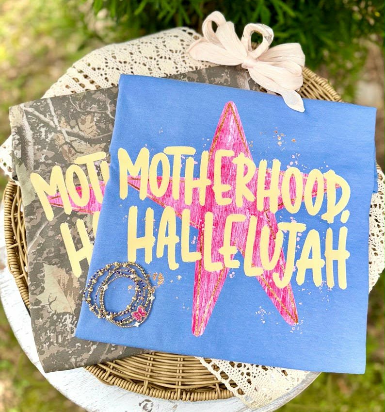 Motherhood hallelujah star Sunday Special DTF transfer