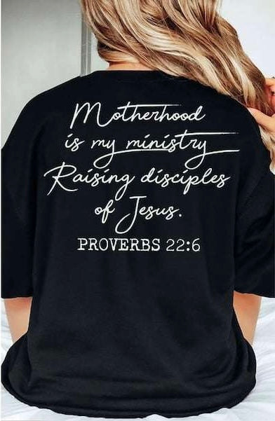 Motherhood is my ministry WHITE 73812 DTF transfer