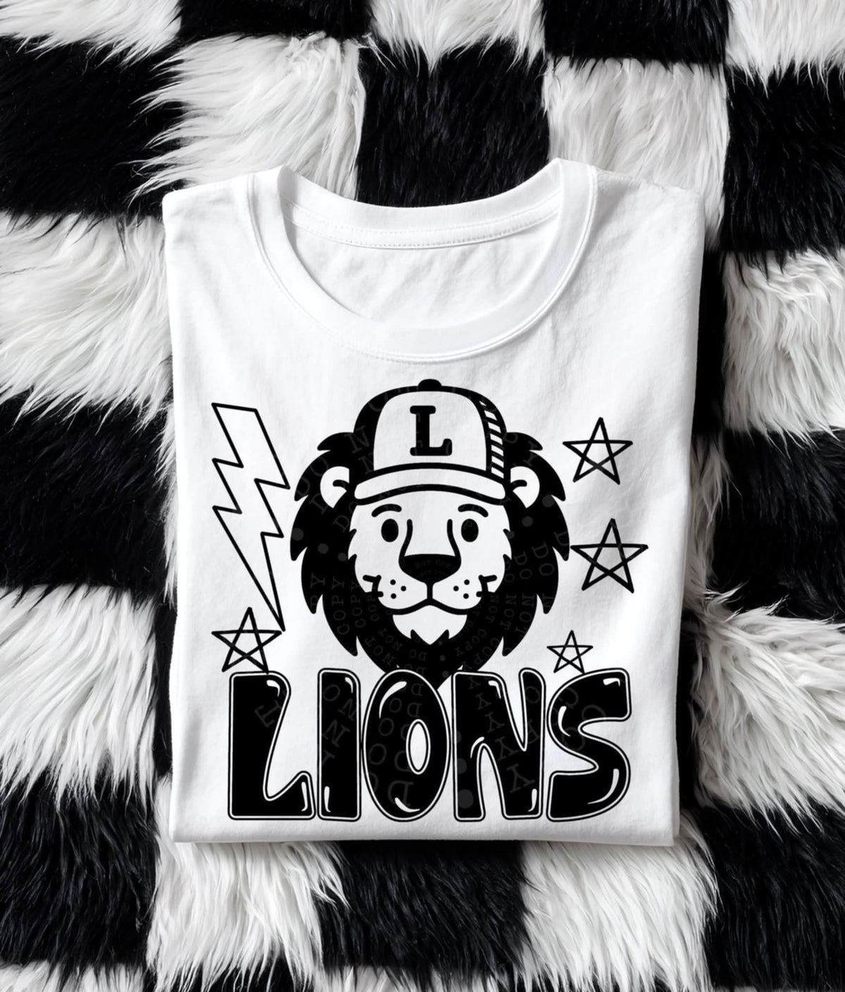 Lions BLACK (C’s) DTF transfer