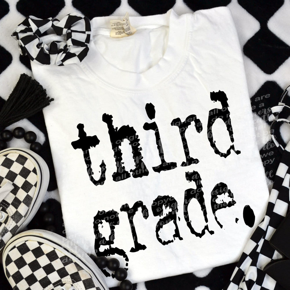 Third Grade black (TTD) DTF transfer