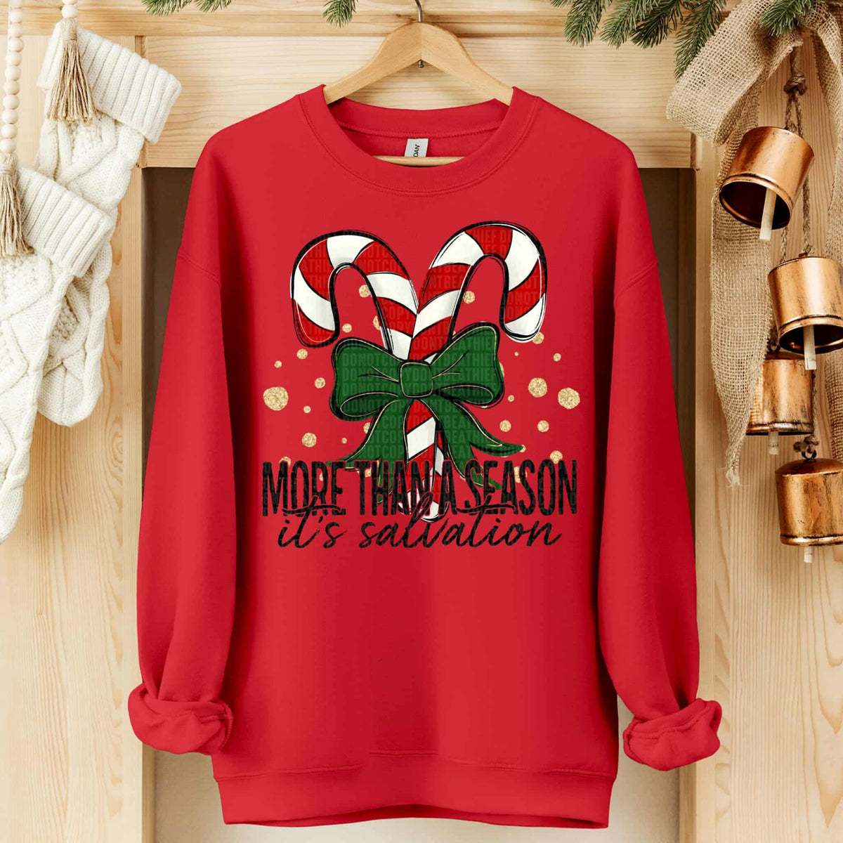 More than a season it’s salvation candy canes SDD DTF transfer