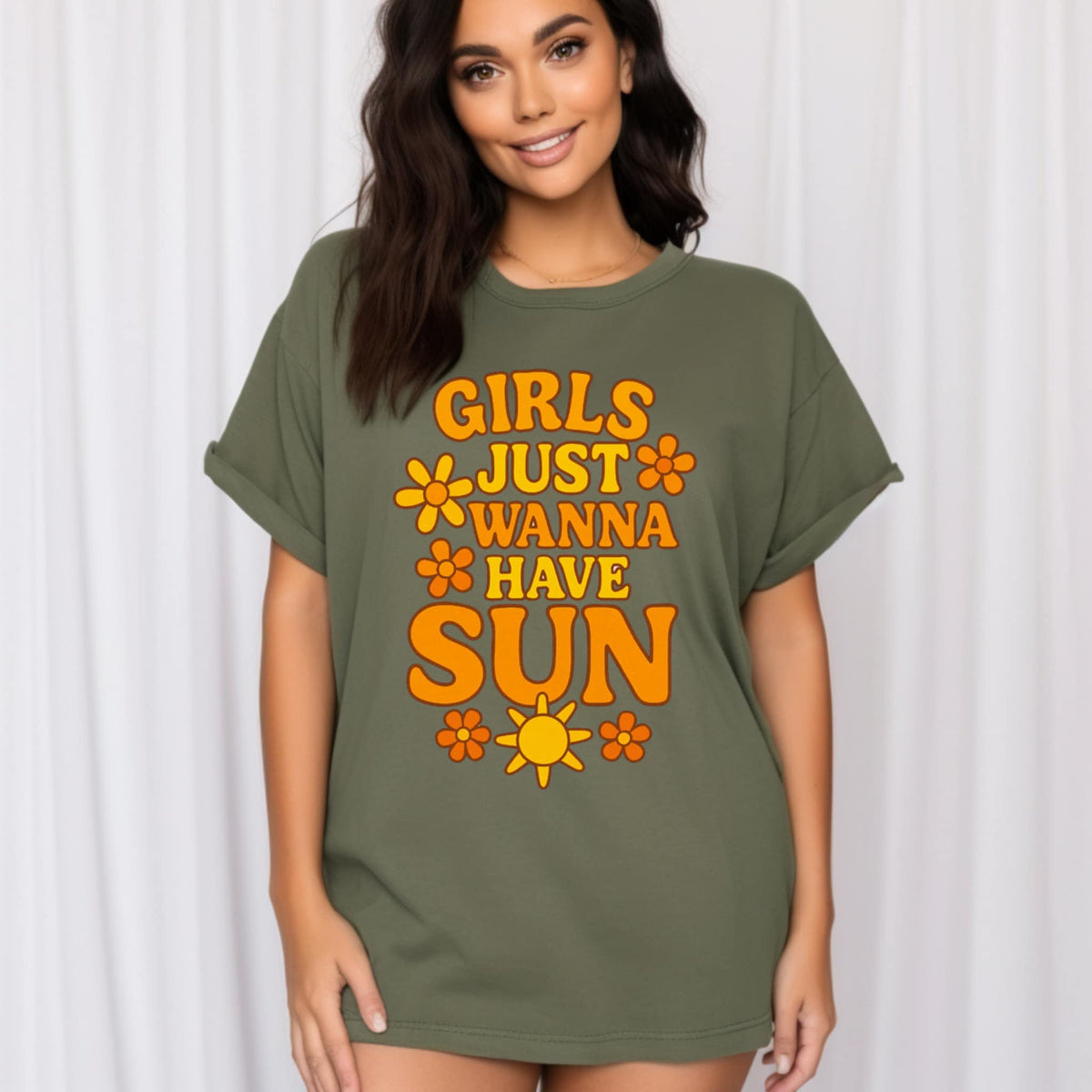 Girls just wanna have sun 106093 DTF transfer