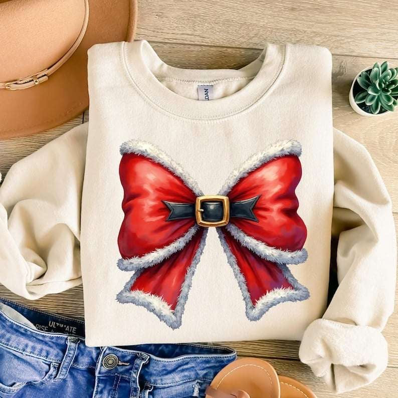 Santa bow 62229 DTF transfer