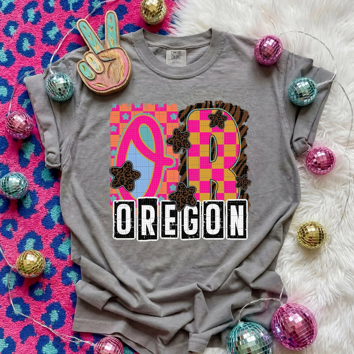 Oregon Animal Print State (C’s) DTF Transfer