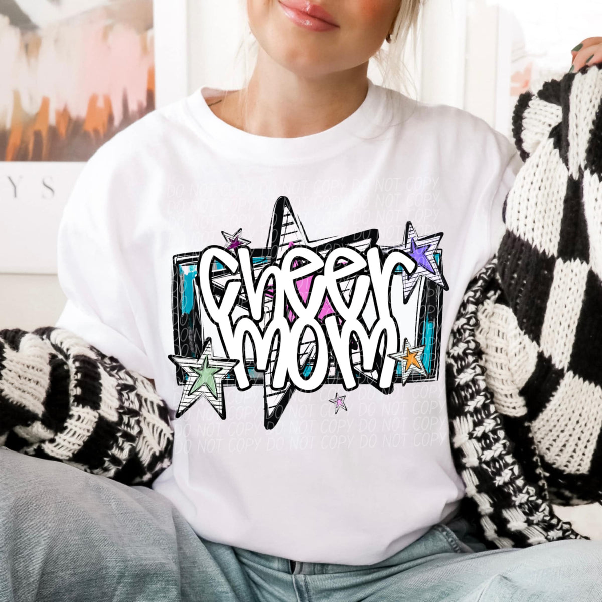 Cheer mom stars (CITY) 85447 DTF transfer