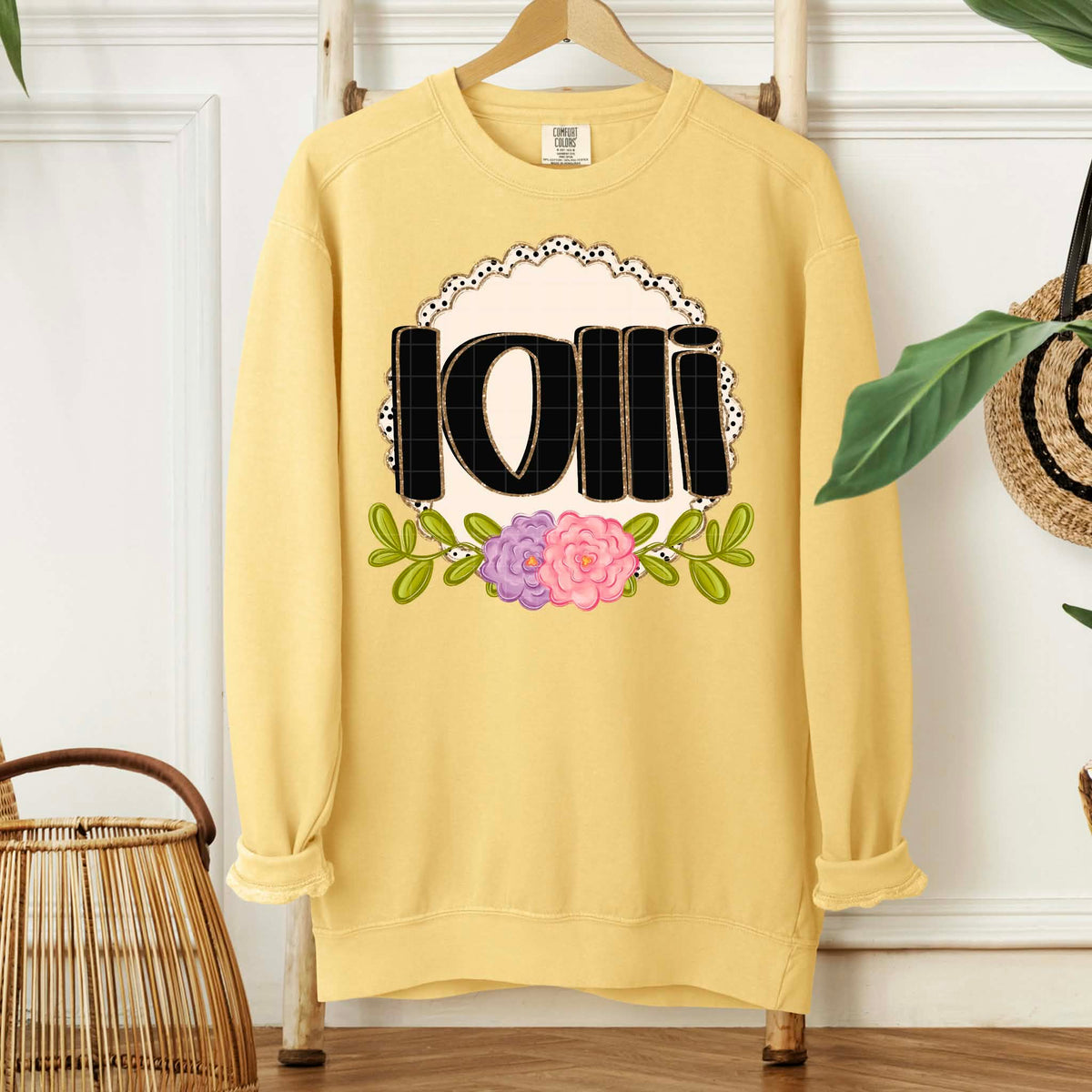 Lolli circle and flowers (SDD) DTF Transfer