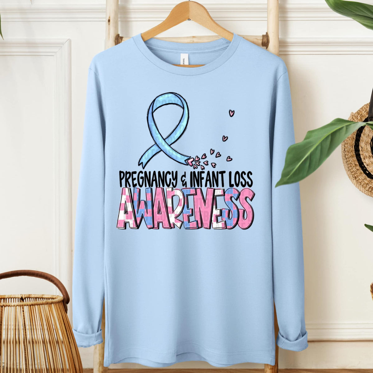 Pregnancy infant loss awareness ribbon (SDD) 107735 DTF transfer