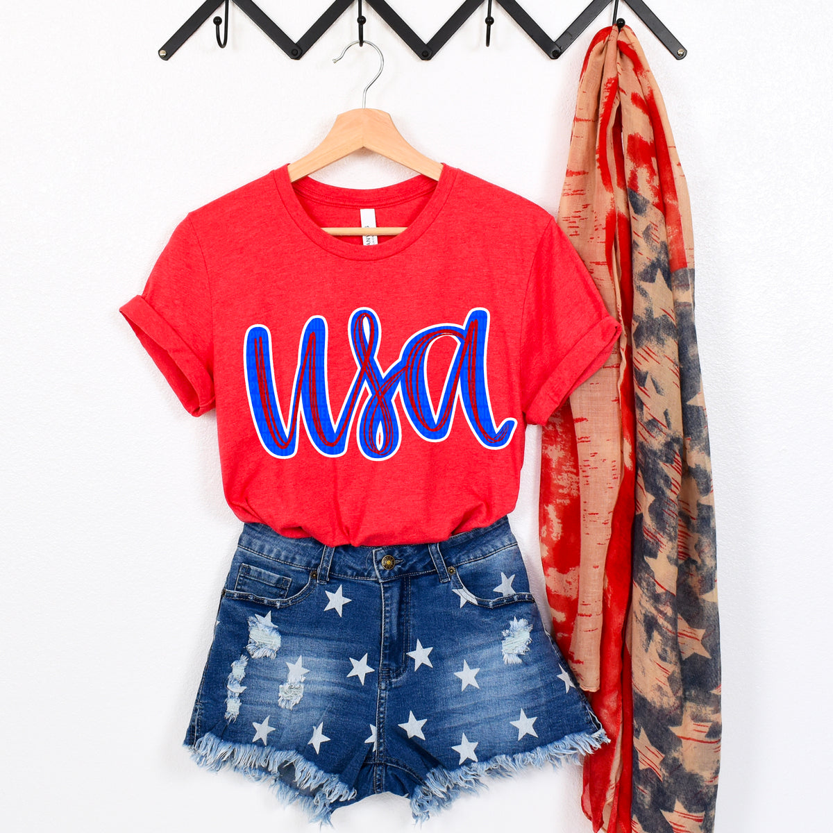 USA blue 103969 DTF transfer