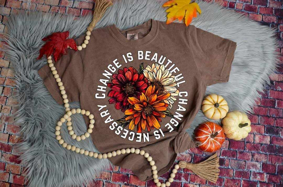 Change is beautiful circle (DDD) 62645 DTF transfer