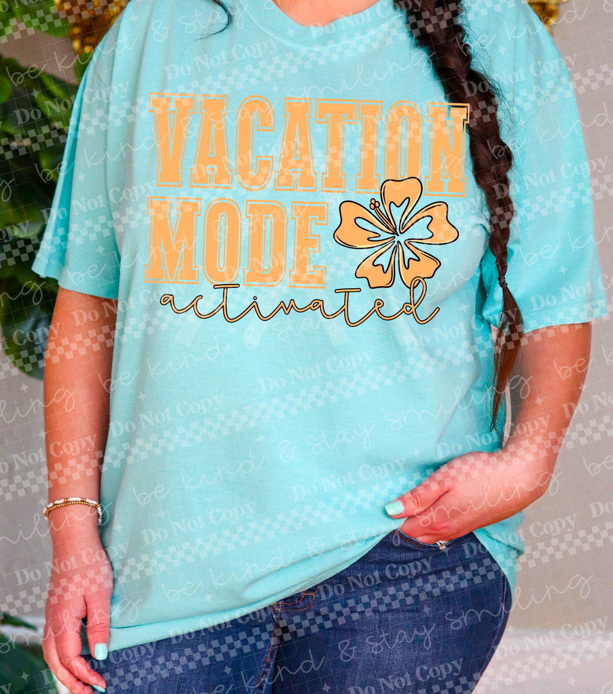 Vacation made activated yellow (CMLD) 100440 DTF transfer