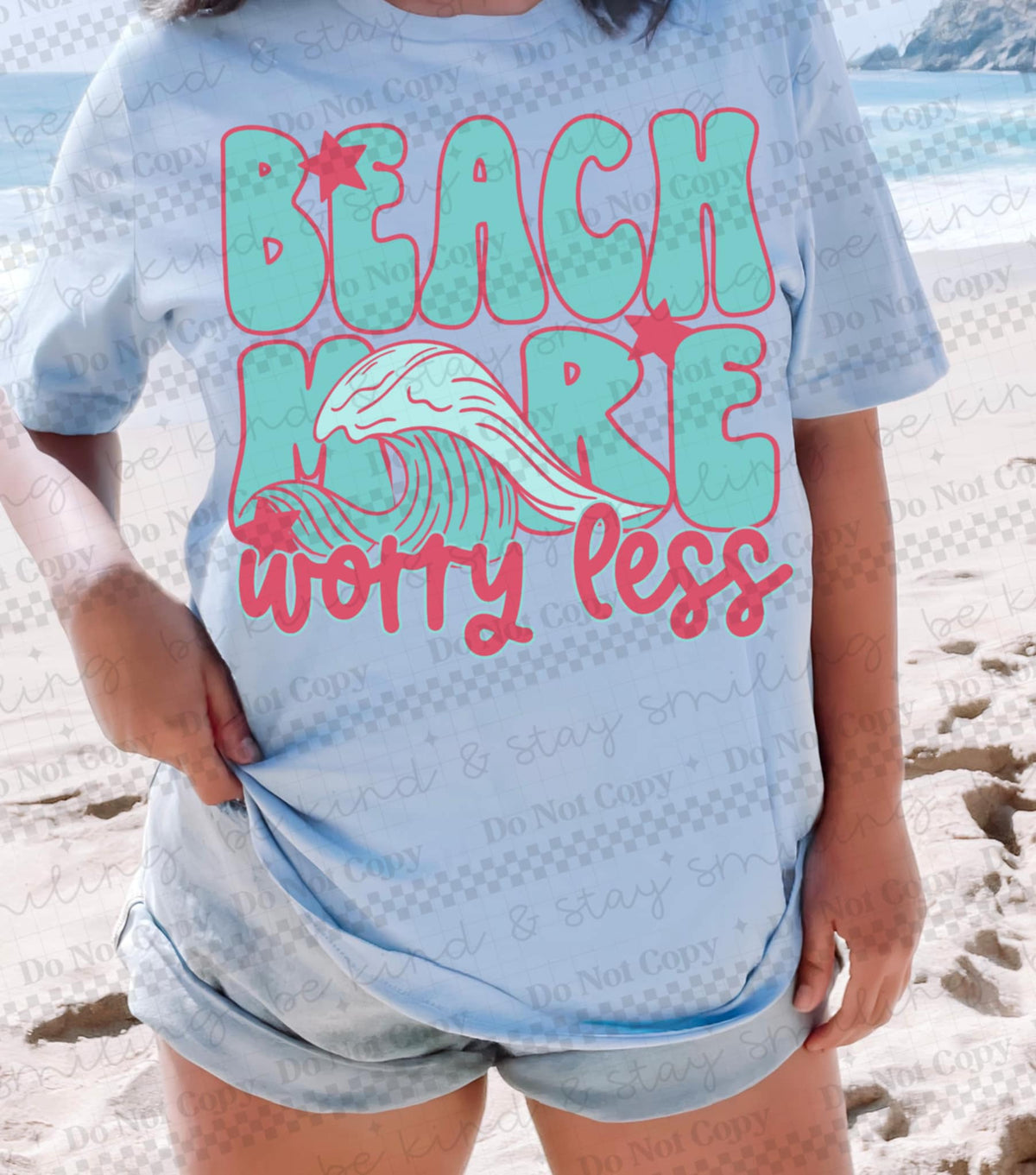 Beach more worry less (CMLD) 96528 DTF transfer