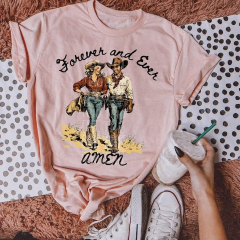 Forever and ever amen 95120 DTF transfer