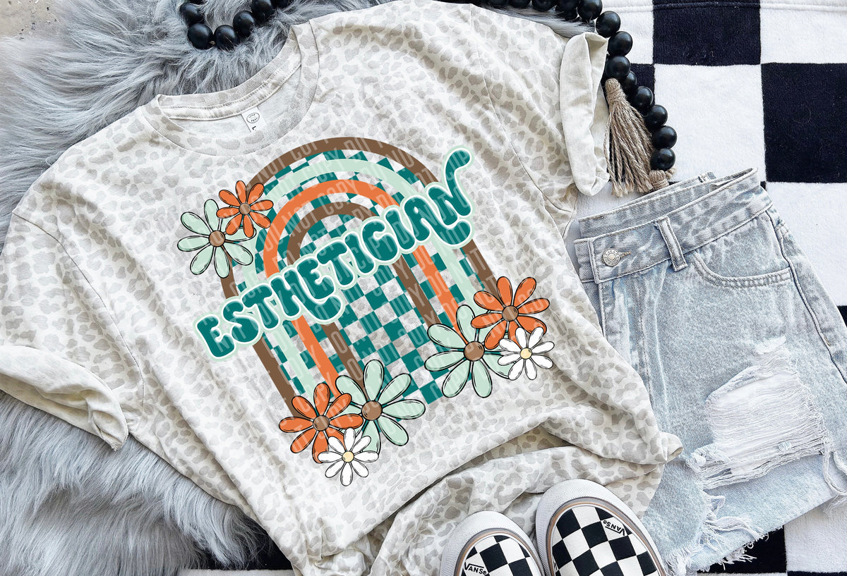 Esthetician Floral Arch 49543 DTF transfers