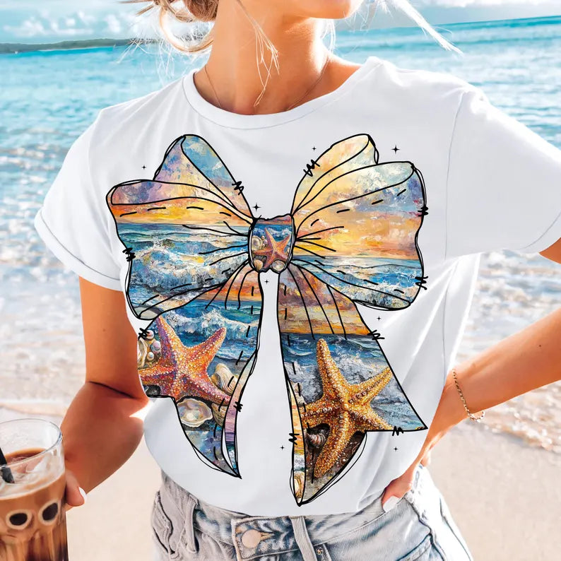 Beach bow 96677 DTF transfer