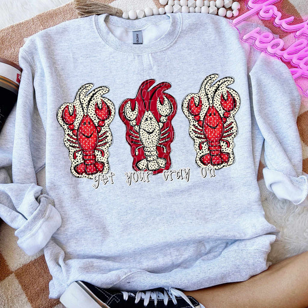 Get your cray on WHITE font (CITY) 80751 DTF transfer