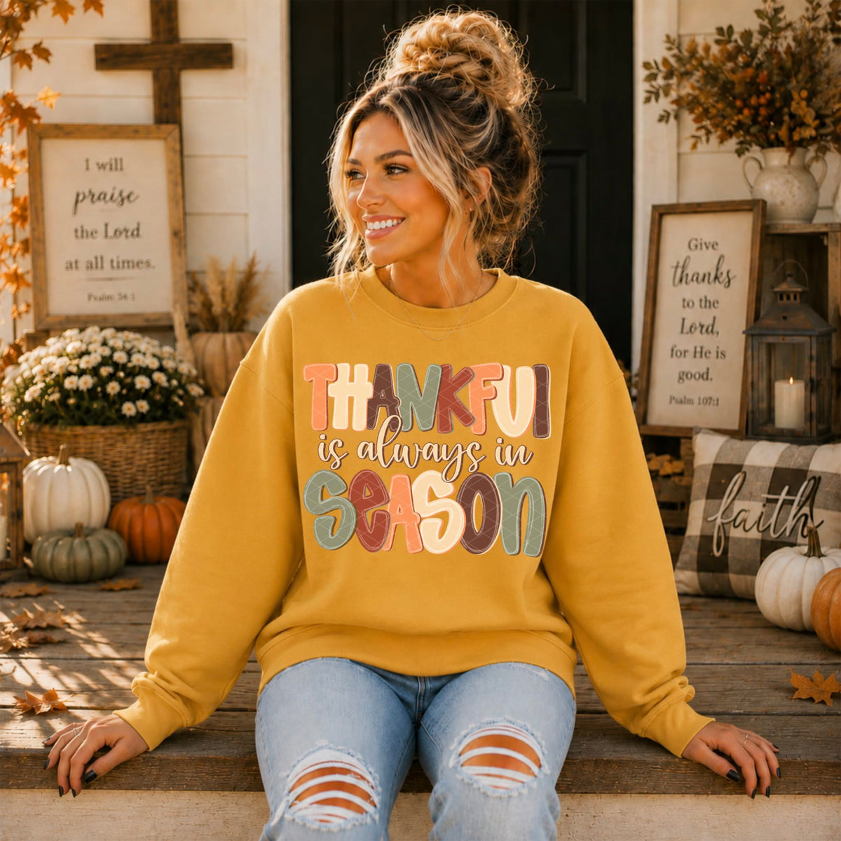 Thankful is always in season  (SDD) DTF transfer