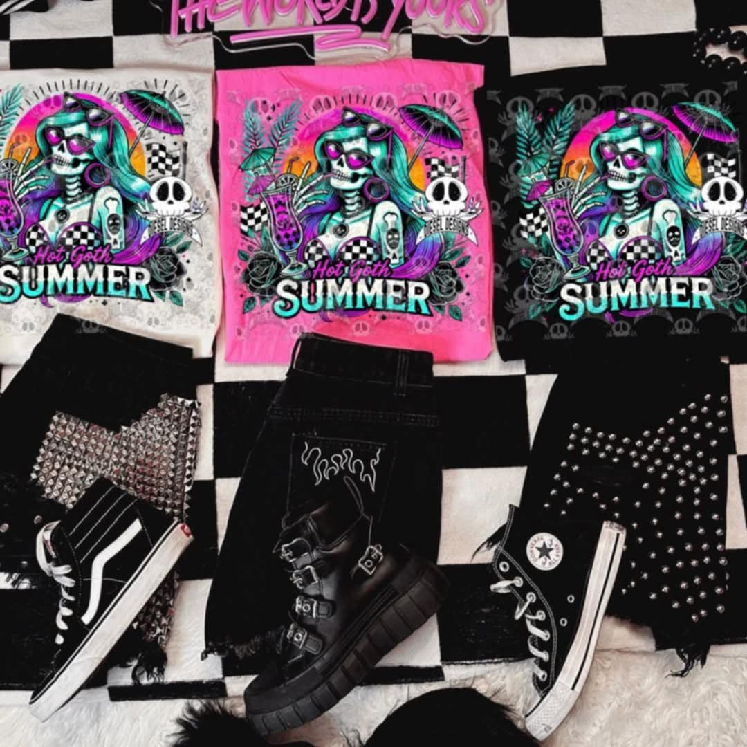 Hot goth summer 106005 DTF transfer