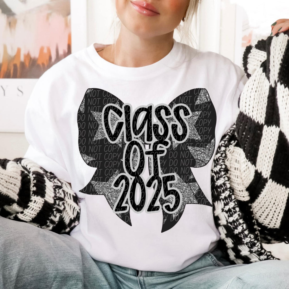 Class of 2025 bow with stars (CITY) 85480 DTF transfer