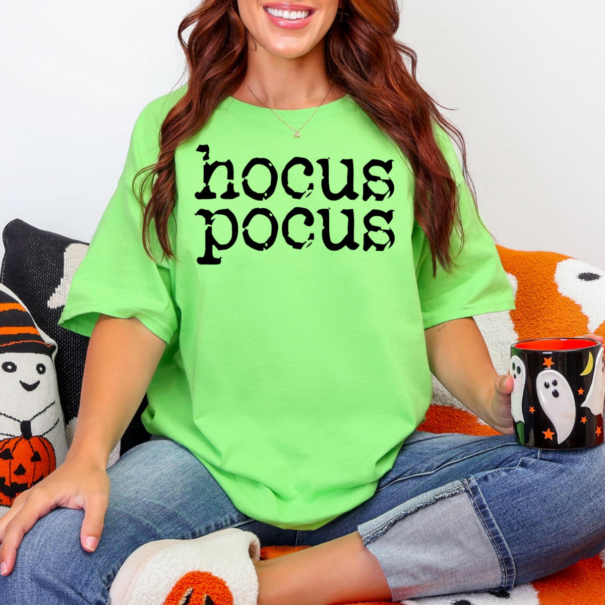 Hocus Pocus black font (abd) DTF transfer
