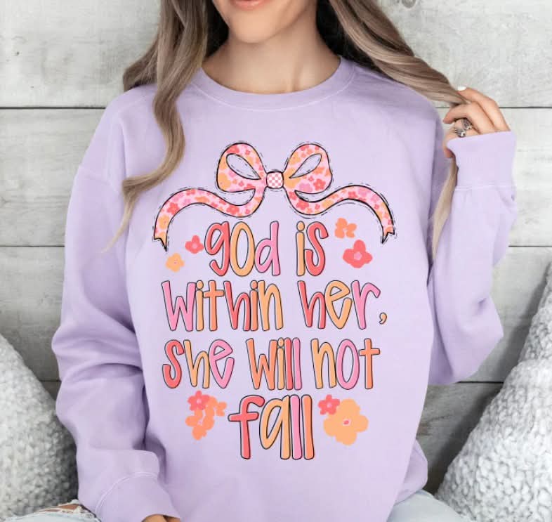 God is within her bow (S&G) DTF Transfer