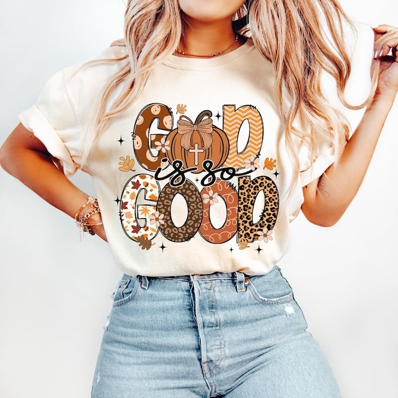 God is so good fall 58219 DTF transfer
