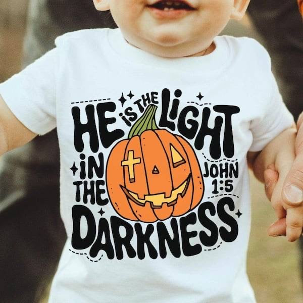 He is the light in the darkness pumpkin (KARTA) 62900 DTF transfer