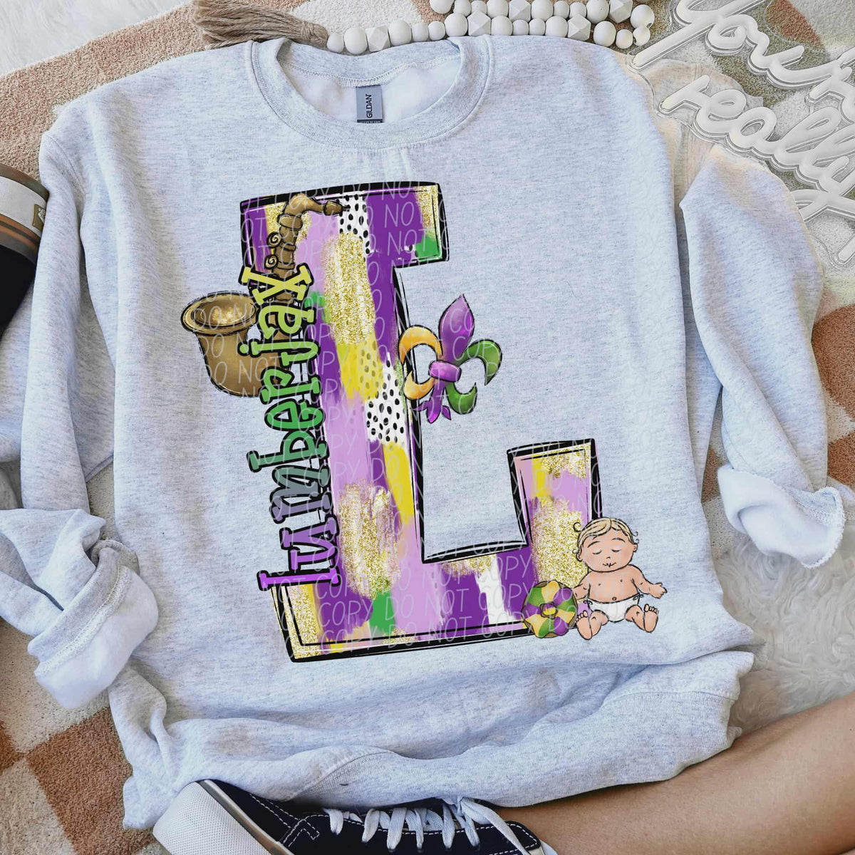 Lumberjax Mardi Gras (city) DTF Transfer